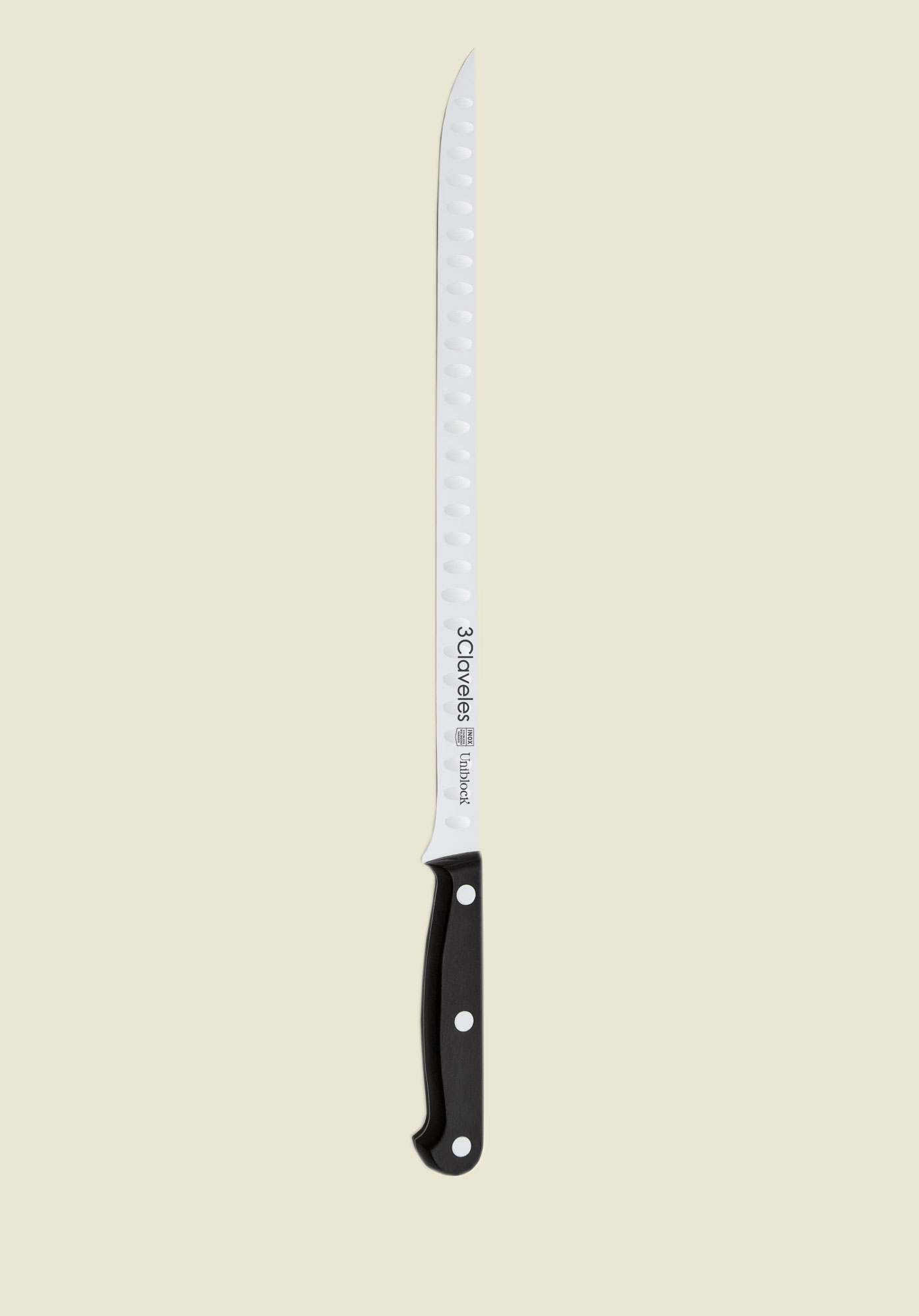 Tres Claveles Professioneel Mes Voor Jamón 30cm - Tres Claveles Uniblock