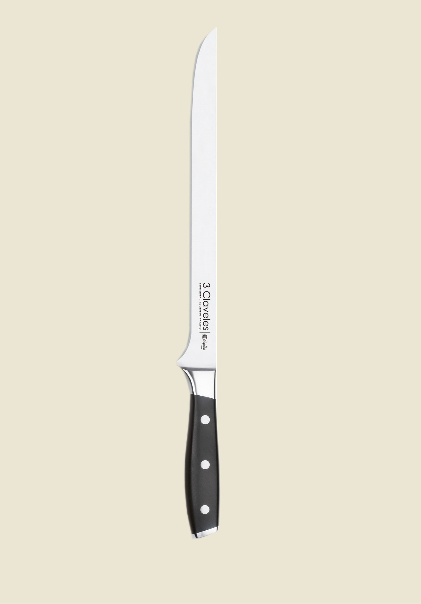 Tres Claveles Gesmeed Mes Voor Jamón 25cm - Tres Claveles Toledo