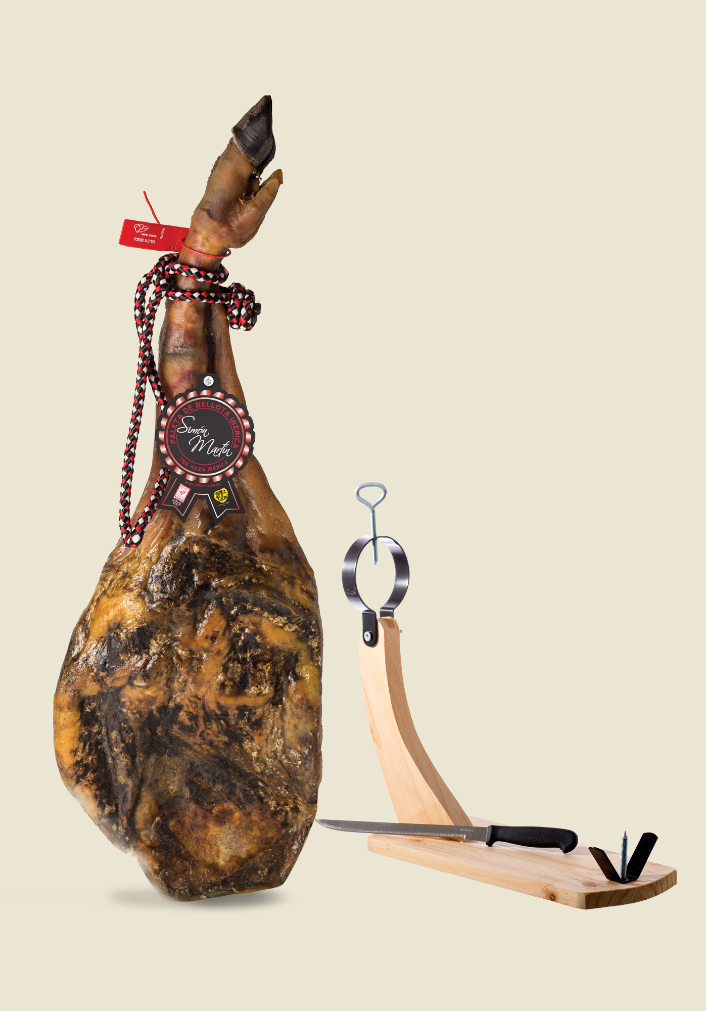 Simón Martín 100% Natuurlijk - Set Jamón Ibérico - Paleta Bellota