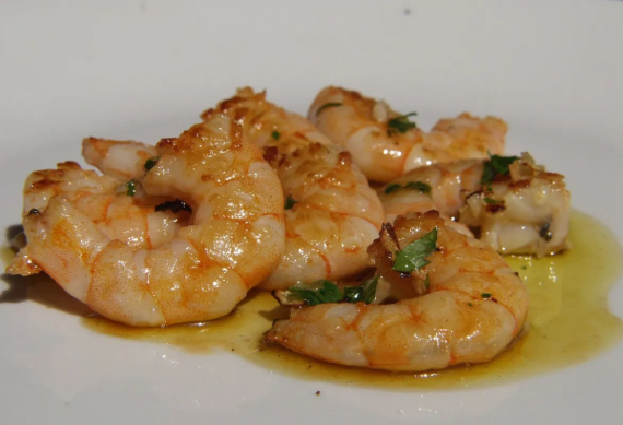 Recette : crevettes à l'huile d'olive vierge extra - Jamon.be