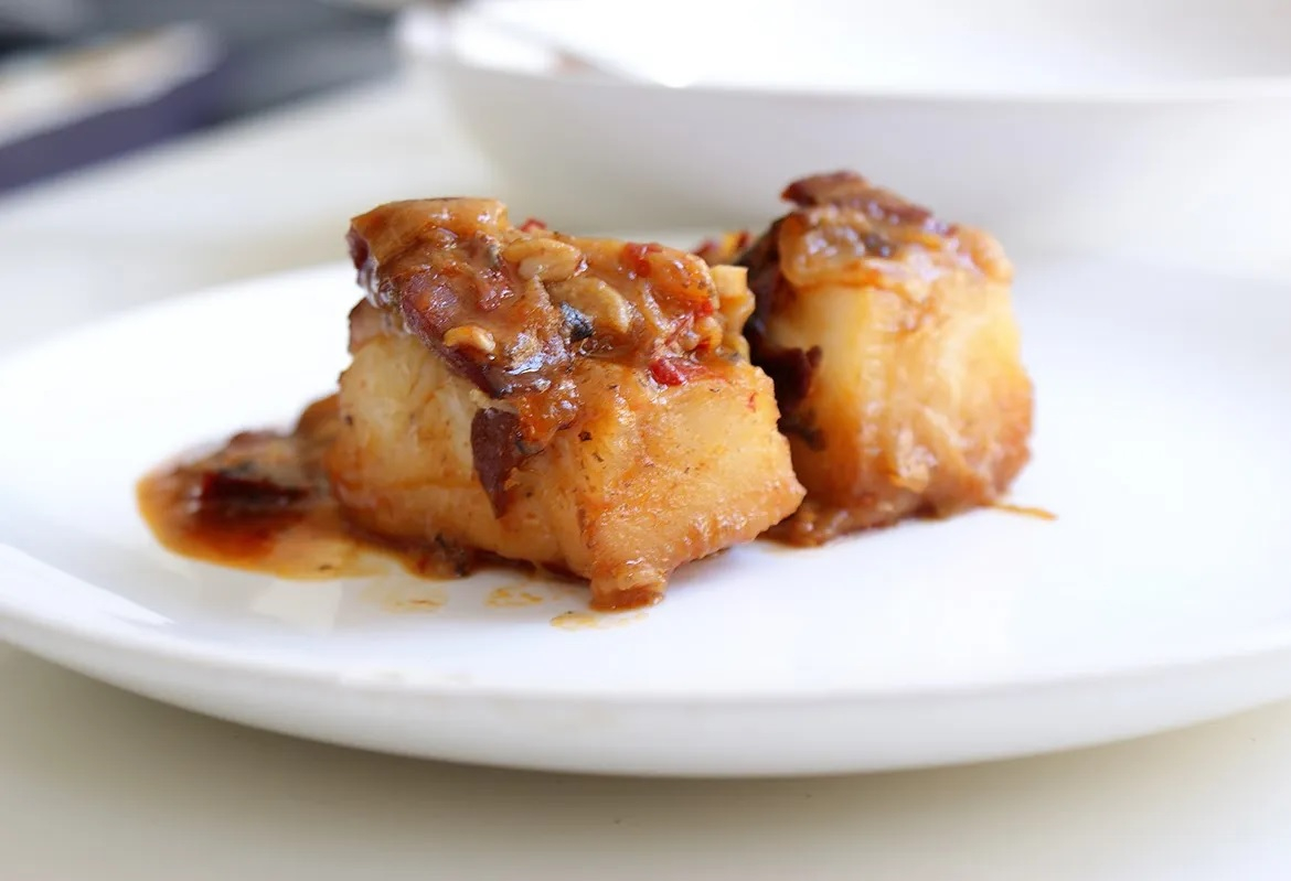 Recette : Morue séchée au jamón - Jamon.be