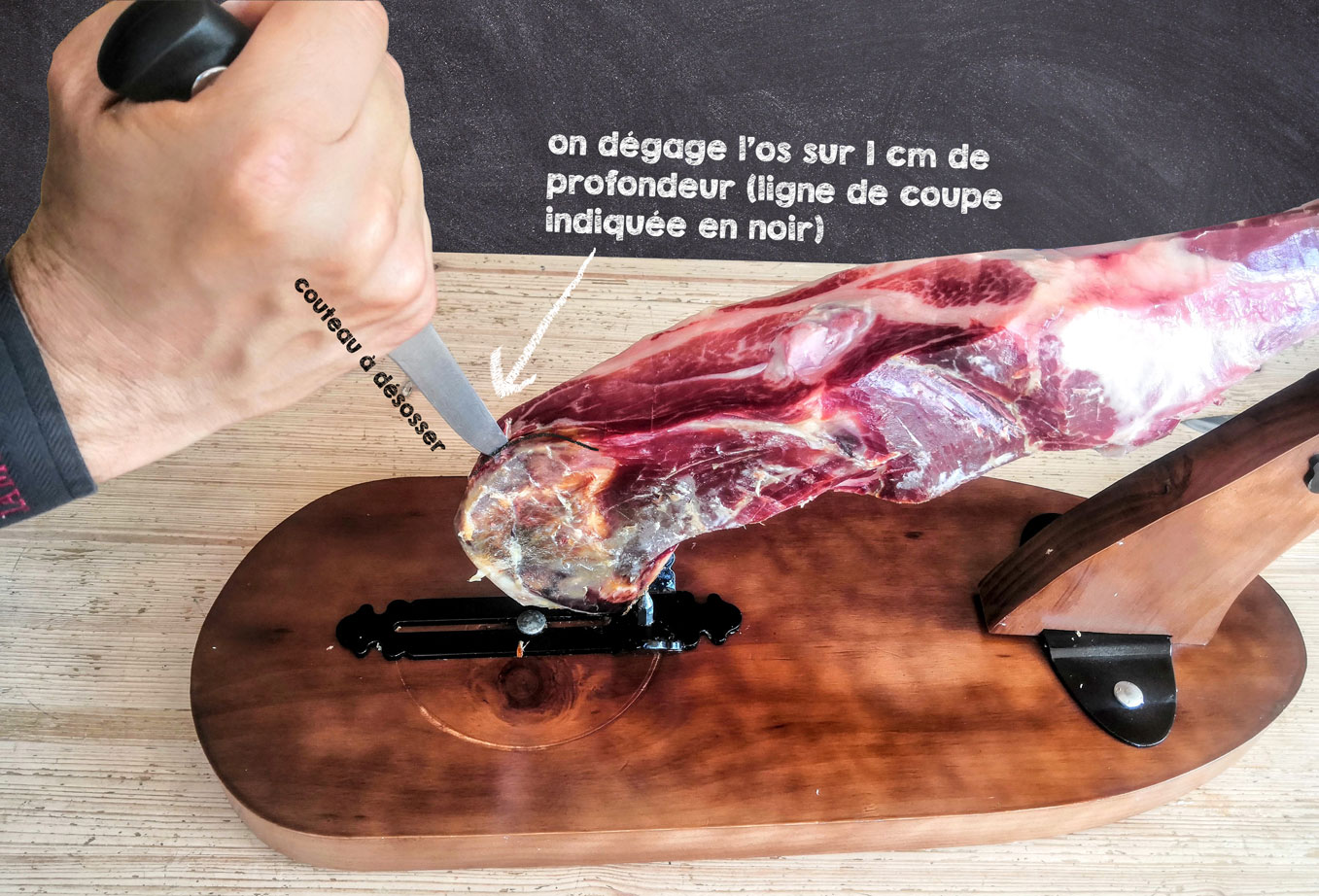 snijgids - paleta serrano ibérico