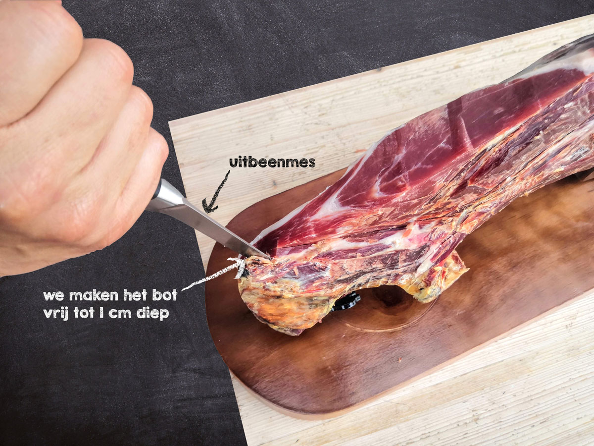 snijgids - jamón serrano