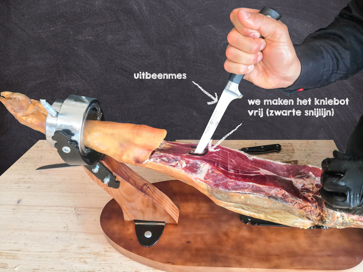 snijgids - jamón serrano