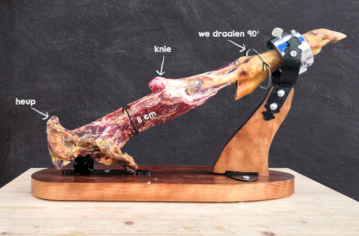 snijgids - jamón serrano