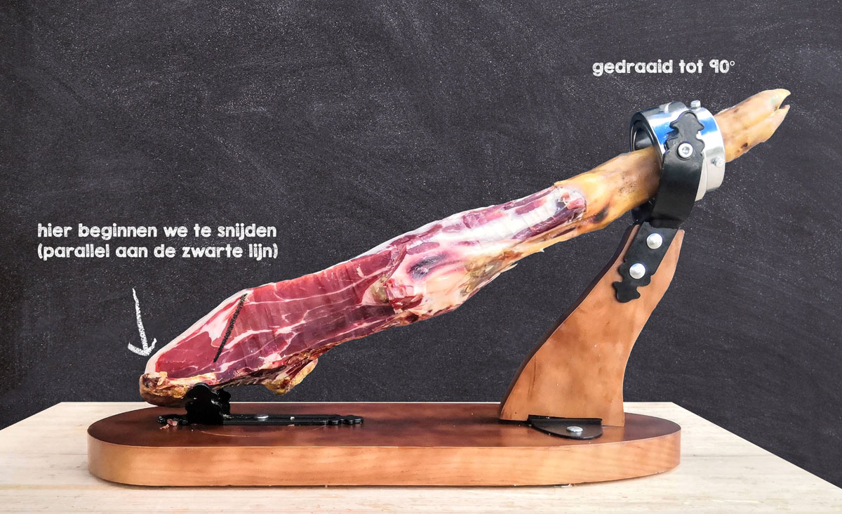 snijgids - jamón serrano