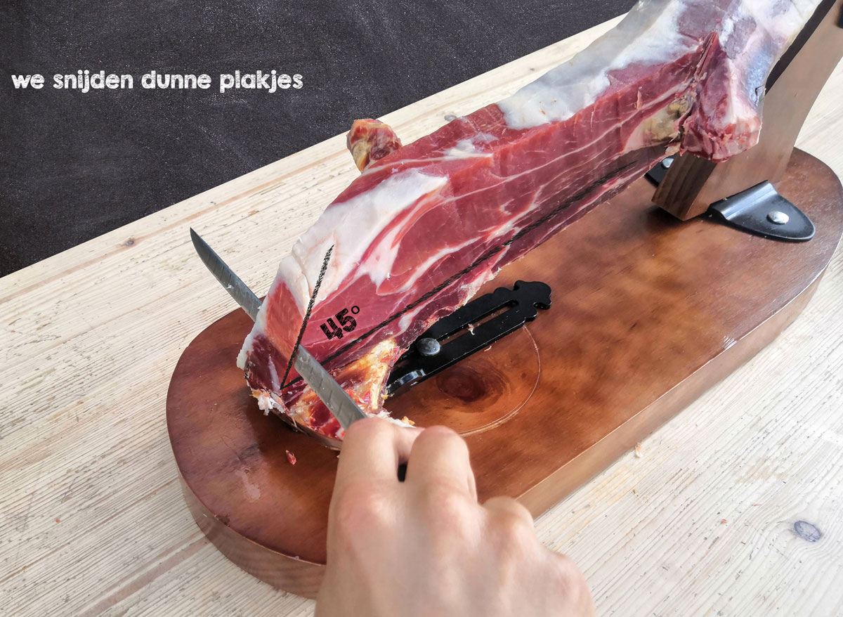 snijgids - jamón serrano
