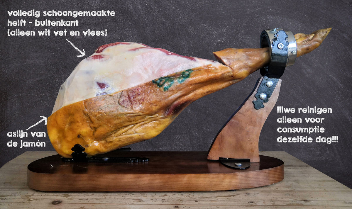 snijgids - jamón serrano