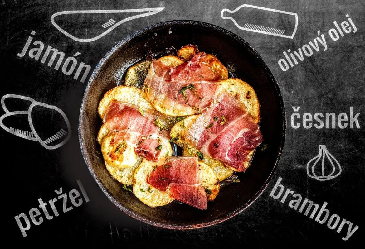 Recept: Gebakken aardappelen met jamón - Jamon.be