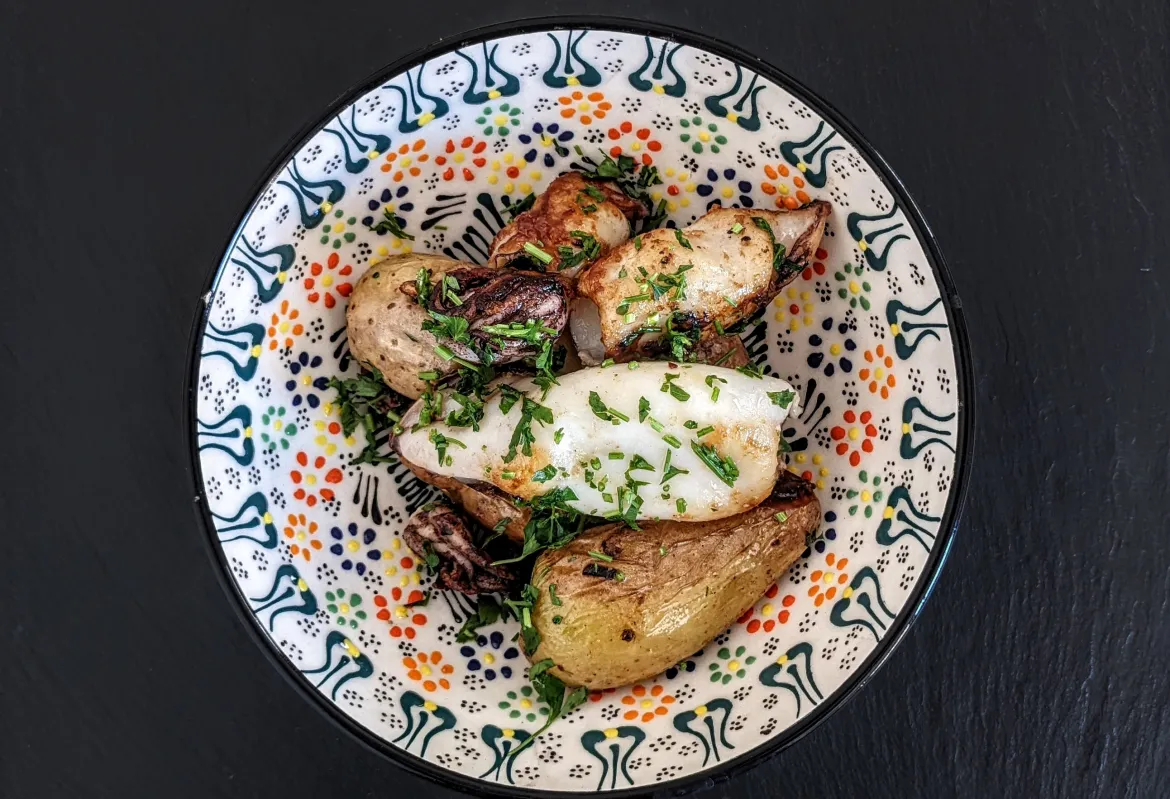 Recept: Inktvis met gebakken aardappelen - Jamon.be