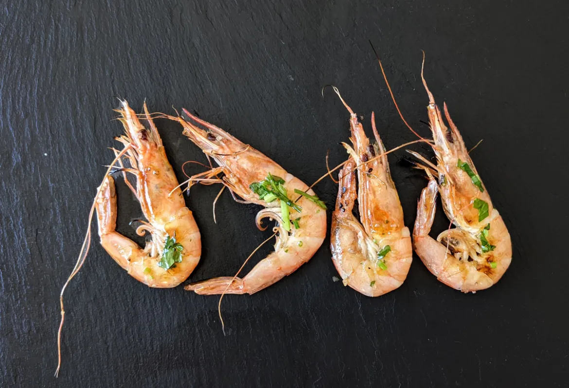 Tapas: Gambas a la plancha - garnalen op de plaat - Jamon.be