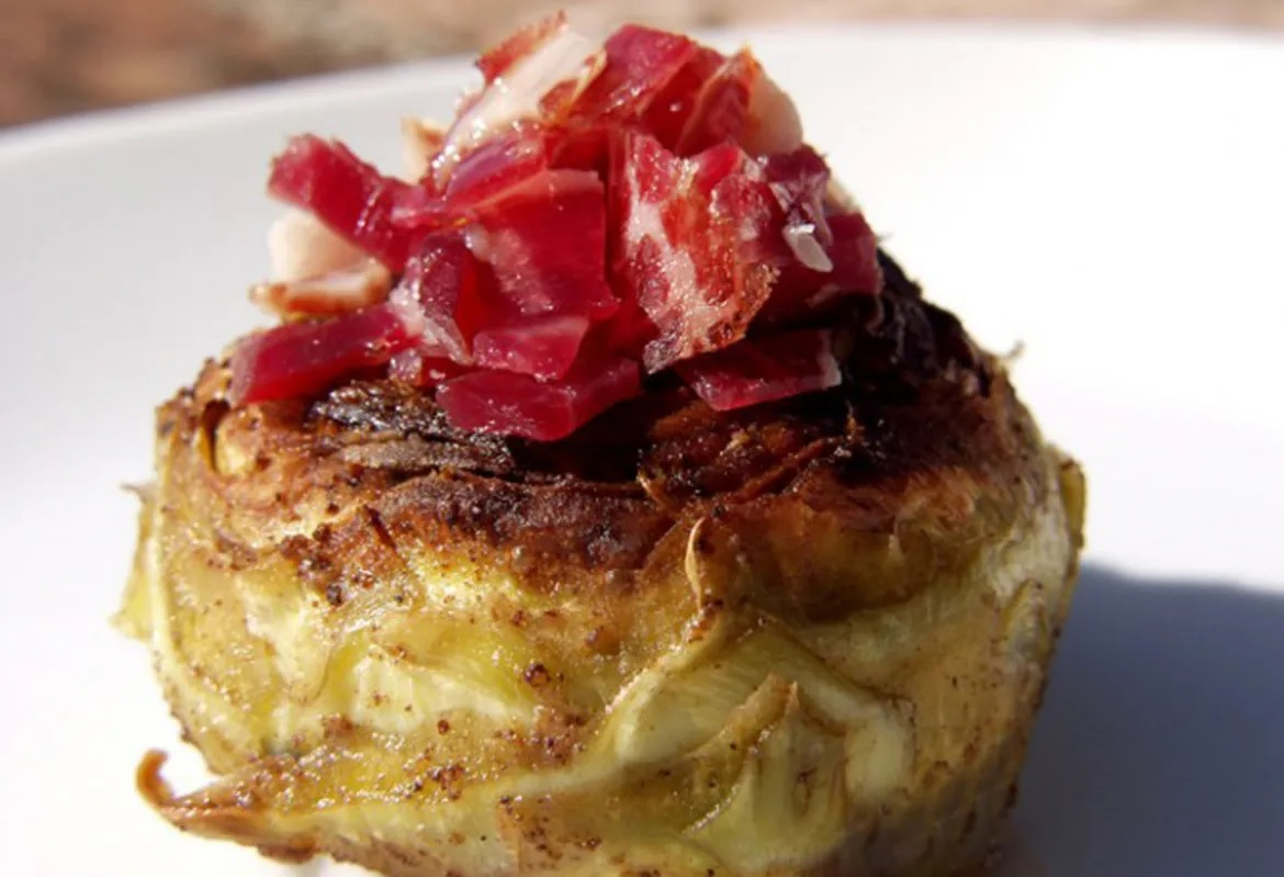 Recept: gebakken artisjok met jamón - Jamon.be